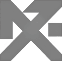 Минималистичный абстрактный логотип компании Квартал Финанс в серых тонах на белом фоне